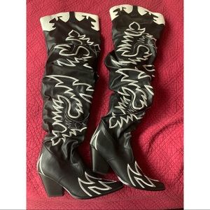 Knee High Western Cow Girl Boots